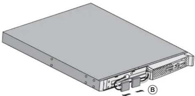 EATON Evolution 650 Rack - Desmontaje del módulo de batería - 4