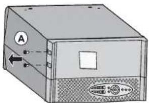 EATON Evolution 650 Rack - Desmontaje del módulo de batería - 2