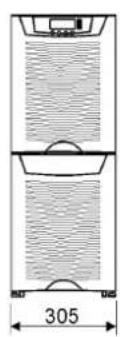 EATON Powerware 9155-10-N-25-64x9Ah - Dimensional drawings - 7