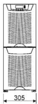 EATON Powerware 9355-15-N-15-64x9Ah - Dimensional drawings - 7