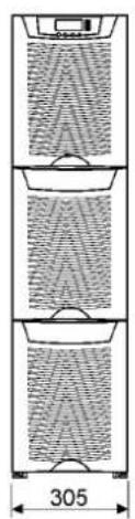 EATON Powerware 9355-15-N-15-64x9Ah - Dimensional drawings - 5