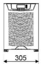 EATON Powerware 9355-15-N-15-64x9Ah - Dimensional drawings - 1