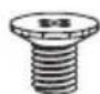 Supermicro SuperChassis 510-200B - A-4 Chassis Screws - 7