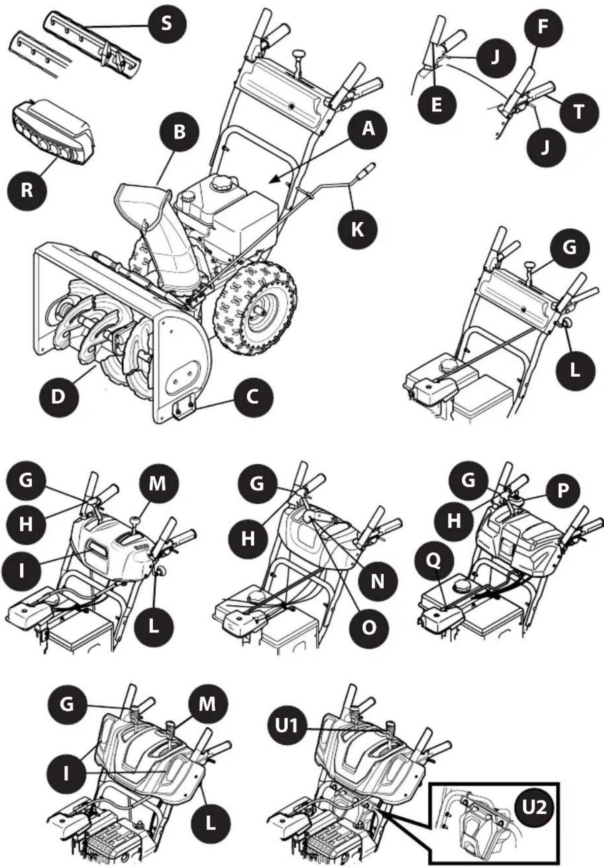TROY-BILT Storm 2620 - Instalar/Retirar el paquete de baterías - 2