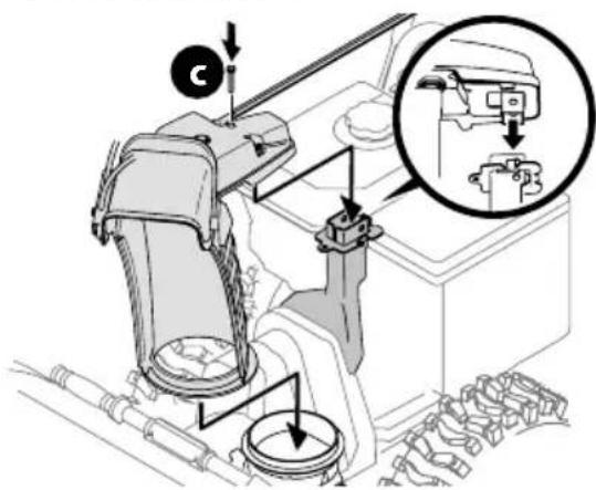 TROY-BILT Storm 2620 - CONTROL DE ROTACIÓN DEL CANAL SUPERIOR C/ CONTROL DE ROTACIÓN E INCLINACIÓN DE 2 DIRECCIONES 0 4 DIRECCIONES - 5
