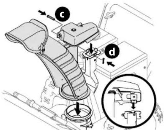 TROY-BILT Storm 2620 - CONTROL DE ROTACIÓN DEL CANAL SUPERIOR C/ INCLINACIÓN MANUAL - 4