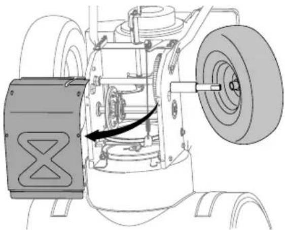 TROY-BILT Storm 2620 - Friction Wheel Removal (Multi-Speed Non-Steerable 600 Series) - 1