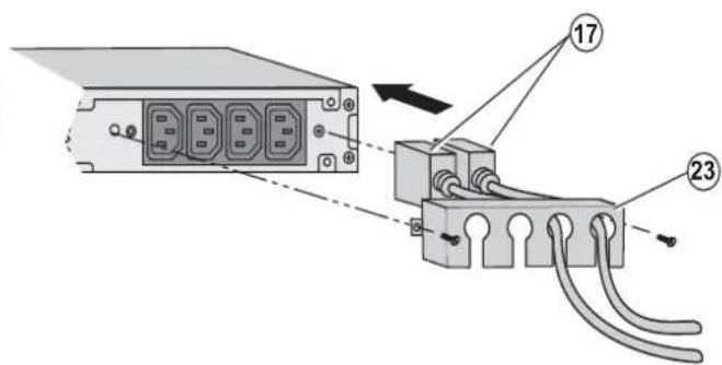 EATON Evolution 1150 Tower - Aansluiten van apparatuur - 7