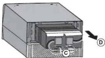 EATON Evolution 1150 Tower - Demonteren van de accumodule - 6