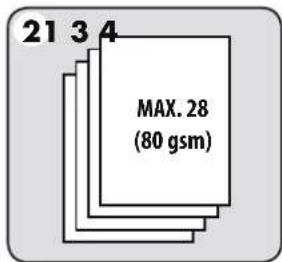 21 3 4 MAX. 28 (80 gsm)