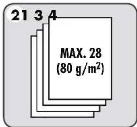 21 3 4 MAX. 28 (80 g/m²)