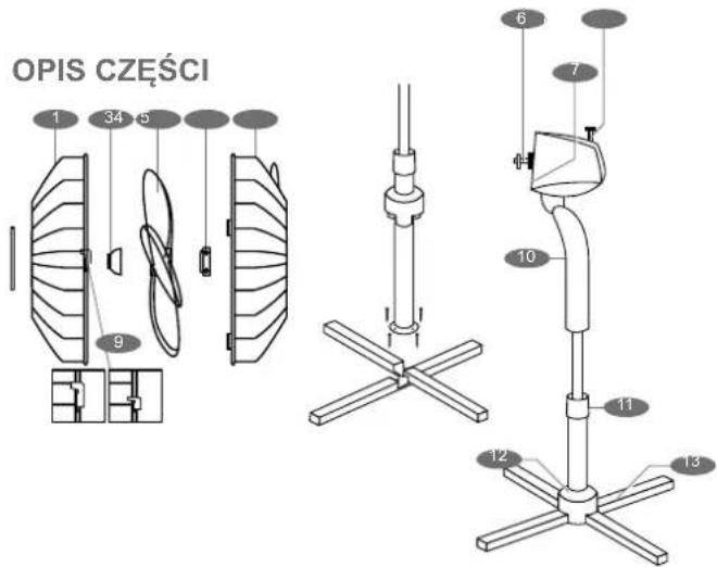 OPIS CZĘŚCI 1 34 5 9 6 7 10 11 12 13