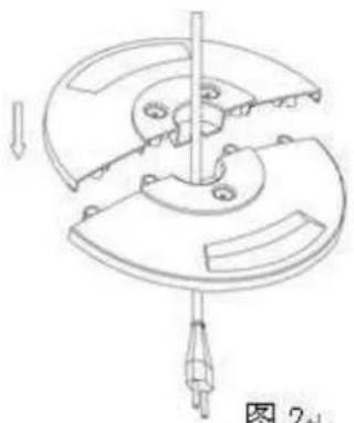 Mechanical component diagram showing a rotating assembly with a shaft and housing (no text or symbols)