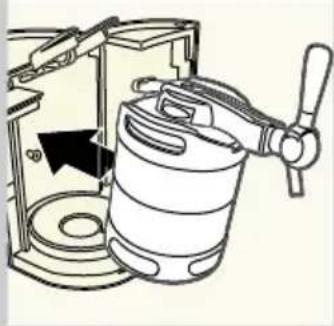 PHILIPS PerfectDraft HD3600 - Step 4: placing the keg into the appliance - 3