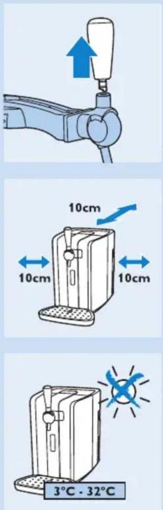 PHILIPS PerfectDraft HD3610 - Warnhinweis - 1