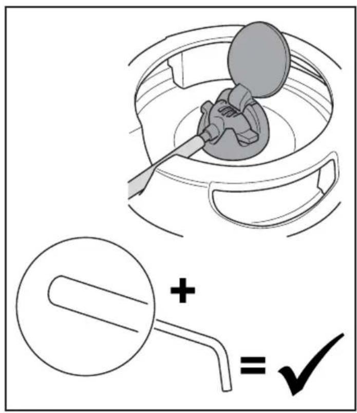 Medical diagram showing a catheter insertion procedure with plus and minus signs indicating surgical or diagnostic steps.