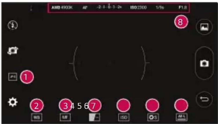 AM8-4900K AF -2-1-6-1-2+ ISO 2500 1/9 F1.8 ① ② ③ ④ ⑤ ⑥ ⑦ WD AF ISO OS A-L