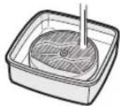 SHARP KC-C100E W - Rinse the Humidifying Filter repeatedly with lukewarm water to remove all the solution residue. - 1