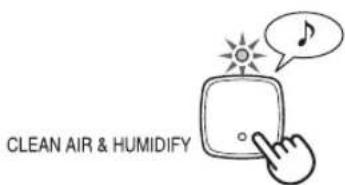 SHARP KC-C100E W - MODE D'ÉPURATION DE L'AIR ET D'HUMIDIFICATION - 1