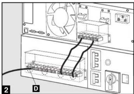 Diagram of a computer tower internal structure showing drive, fan, and socket components with labeled parts 2 and D