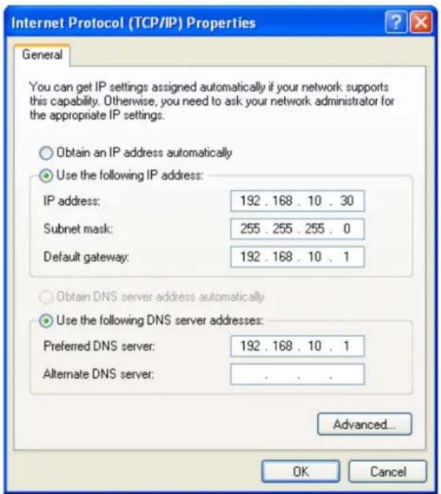 Internet Protocol (TCP/IP) Properties General You can get IP settings assigned automatically if your network supports this capability. Otherwise, you need to ask your network administrator for the appropriate IP settings. Obtain an IP address automatically Use the following IP address: IP address: 1…