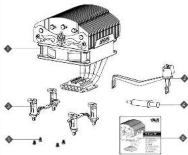 Technical diagram of an electrical switchgear assembly with labeled components and a preview panel showing safety warnings.