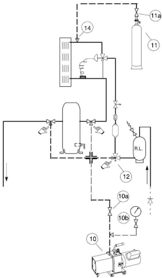 Emerson Liebert XDFN - - Vacuum creation and refrigerant charge - 2