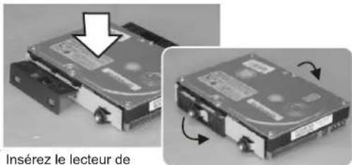 Insérez le lecteur de disque.