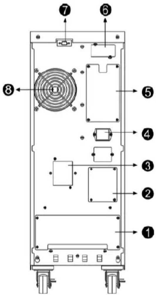 Technical diagram of an electronic device with numbered components for identification