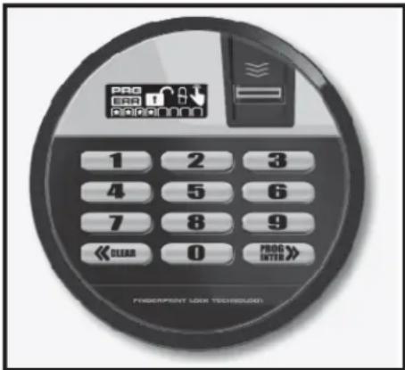 PRO BRA PROG 1 2 3 4 5 6 7 8 9 << CLEAR 0 PROG INTES > PENSERTANT LOCK TECHNOLOGY