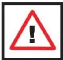 Warning sign with red triangle and exclamation mark, commonly used to indicate a hazard or alert event.