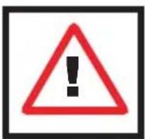 Warning sign with exclamation mark inside red triangle, commonly used to indicate a hazard or alert event.