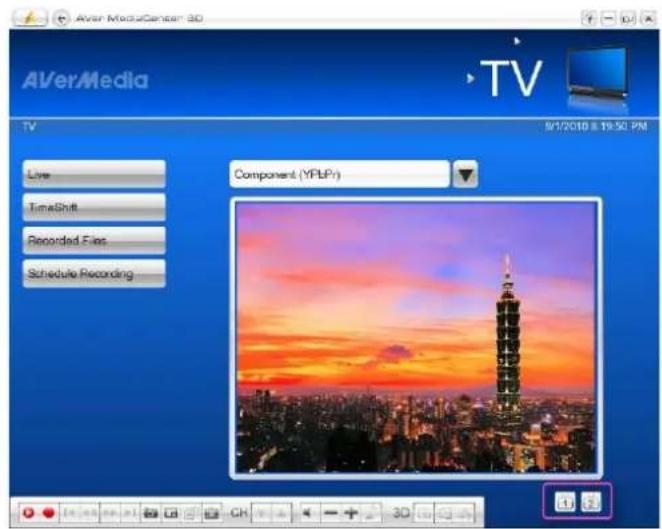AVer Media AVer Media Center 3D TV 9/1/2010 8:19:50 PM Live TimeShift Recorded Files Schedule Recording Component (YFbP) 14 16 18 20 22 24 26 28 30 32 34 36 38 40 42 44 46 48 50 52 54 56 58 60 62 64 66 68 70 72 74 76 78 80 82 84 86 88 90 92 94 96 98 100 CH + - 3D