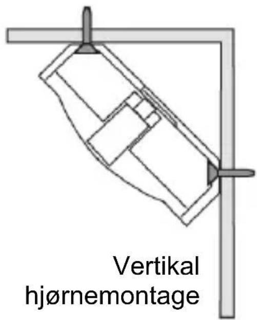 Vertical hjørnemontage