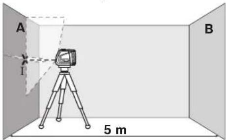 BOSCH GLL 2-50 Professional - Contrôler la précision de hauteur des lignes horizontales - 1