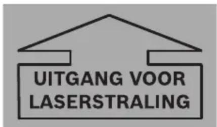 UITGANG VOOR LASERSTRALING
