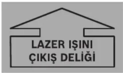 LAZER IŞINI ÇIKİŞ DELİĞI
