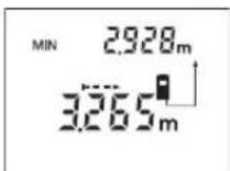 BOSCH DLE 70 - Medição mínima (veja figura F) - 1