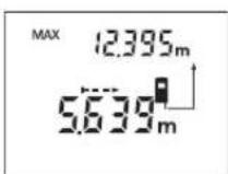 BOSCH DLE 70 - Maksimal måling (se bilde G) - 1