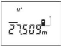 BOSCH DLE 70 - Matavimo verčių išsaugojimas/sudėtis - 1