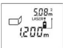 BOSCH DLE 70 - Wall Surface Measurement (see figure I) - 1