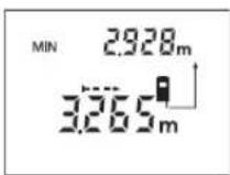 BOSCH DLE 70 - Măsurarea valorii minime (vezi figura F) - 1