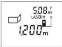 BOSCH DLE 70 - 测量墙壁面积(参考插图 I) - 1