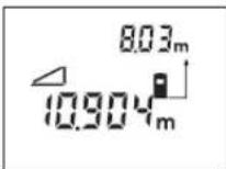 BOSCH DLE 70 - Indirekte længdemåling (se Fig. H) - 1