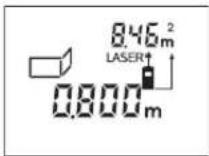 BOSCH DLE 70 - Måling af vægflade (se Fig. I) - 2