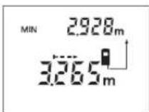 BOSCH DLE 70 Professional - 最小测量(参考插图 F) - 1