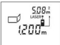 BOSCH DLE 70 Professional - 測量牆壁面積(參考插圖Ⅰ) - 1
