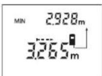 BOSCH DLE 70 Professional - Измерване на минимум (вижте фигура F) - 1