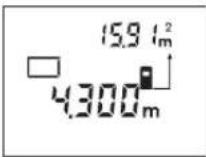BOSCH DLE 70 Professional - Měření plochy - 1