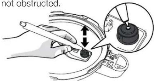 not obstructed.